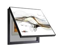 GHHQQZ Caja Contadores Pintura Decorativa No Requiere Taladrar Cubre Cuadro Electrico Circuit Breaker Panel Covers Sofá Salón Pared(B,50x70cm)