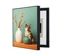 GHHQQZ Cuadro Electrico Tapa Caja Cubierta Decoración Pinturas Apertura hacia Izquierda Electrical Box Cover Pared Televisión(A,60x70cm)