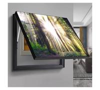 GHHQQZ Cubre Contadores Luz Apertura Cierre Silenciosos Cubierta Panel Eléctrico Caja Medidor Pintura Decorativa Hoteles Centros Comerciales(B,45x55cm)