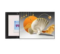 GHHQQZ Decorativa Caja Eléctrica Contadores Slide Open to The Right Electric Counter Cover Cubre Cuadro Electrico Dining Room and Living Room(C,50x70cm)