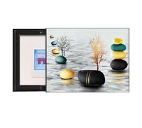 GHHQQZ Decorativa Caja Eléctrica Contadores Slide Open to The Right Electric Counter Cover Cubre Cuadro Electrico Dining Room and Living Room(E,50x60cm)