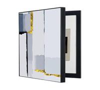 GHHQQZ Decorativa Moderna Eléctrica Contadores Estilo Vertical Cubre Cuadro Electrico Tapa Caja Fusibles Armario Pasillo Estudio(C,50x60cm)