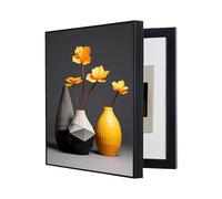 GHHQQZ Ocultar Contador Tapa Caja Cubierta Decoración Pinturas No Requiere Taladrar Pintura Cajas Distribución Eléctrica Zona Baño(E,50x70cm)