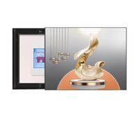 GHHQQZ Pintura Cajas Distribución Eléctric Slide to The Right Decorativa Panel Eléctrico Cubre Contadores Luz Corridor Balcony(A,50x60cm)