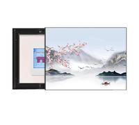 GHHQQZ Pintura Cajas Distribución Eléctric Slide to The Right Decorativa Panel Eléctrico Cubre Contadores Luz Corridor Balcony(B,40x50cm)