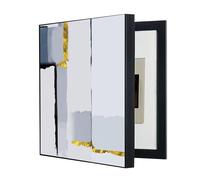 GHHQQZ Pintura Decorativa Caja Contador Cubre Cuadro Electrico Distribución Vertical Circuit Breaker Panel Covers Habitación Hotel(C,30x40cm)