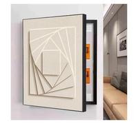 GHHQQZ Pintura Decorativa Caja Contador Diseño Abatible Cubierta Panel Eléctrico Electric Meter Box Cover Dormitorio Salón(D,50x60cm)
