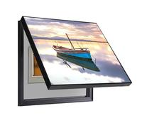 GHHQQZ Tapa Cuadro Electrico Decorativo Apertura hacia Arriba Caja Cubierta Decoración Pinturas Arte Pared Contadores Oficina(C,45x55cm)