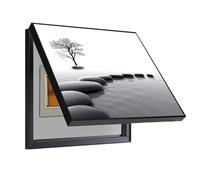 GHHQQZ Tapa Cuadro Electrico Decorativo Cubre Contadores Luz Levantar hacia Arriba Caja Cubierta Decoración Pinturas Sala Actividades(A,40x50cm)