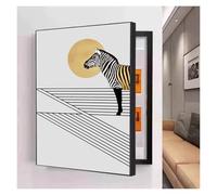 GHHQQZ Tapar Cuadro Electrico Pintura Decorativa Caja Contadores Abierto Izquierda Circuit Breaker Panel Covers Sala Estar Dormitorio(A,50x60cm)