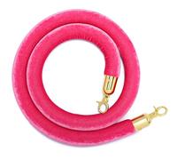 GHHVFEC Barrera de Cuerda de Terciopelo de 1,5 m - Gestión Elegante de Colas para Eventos, teatros y Control de visitantes (Rosa, 150 cm) - y Elegantes Cuerdas de Terciopelo para el contro