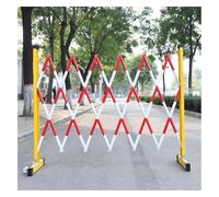 GHHVFEC Barrera de tráfico Extensible portátil roja y Negra para Parques, 1,2 m de Altura, Valla de Seguridad retráctil, Puerta Plegable para Control de multitudes, Ideal para Eventos y gestión del
