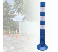 GHHVFEC Bolardos de Control de tráfico - Postes de Seguridad delimitadores Flexibles con Franjas Reflectantes - Barreras Viales de plástico Azul y Blanco para una Mejor gestión y Seguridad del tráfi