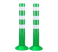 GHHVFEC Conos Reflectantes de tráfico con Base extraíble. Postes guía para la Seguridad en Parques y la gestión del tráfico. Ideales para garajes y Uso Exterior.