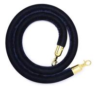 GHHVFEC Cuerda de Terciopelo Azul Oscuro - Barrera de Cola de 1,20 m/1,50 m para Control de visitantes en Eventos, teatros e inauguraciones - Solución Premium para la gestión de multitudes