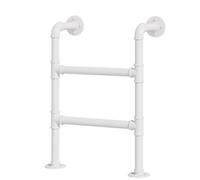 GHHVFEC Escalera de ático de Acero Blanco Resistente, montada en la Pared, para Cama Alta, para Subir en Interiores y Exteriores, 85 cm de Altura, Escalera de Tijera Duradera para un fácil