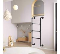 GHHVFEC Escalera de Hierro para litera, montada en la Pared, para Ventana de Salida de Emergencia, para Loft, Villa, Escalera de Escape de Incendios con Longitud de 3,3 a 9,8 pies