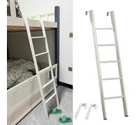 GHHVFEC Escalera de Metal para literas de niños y Adultos, Ajustable de 114 a 180 cm, Resistente, Ideal para Casas rodantes y áticos, Ahorra Espacio y se inclina fácilmente (61 cm/155 cm).