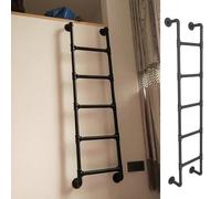 GHHVFEC Escalera de Salida para sótano, Escalera de Escape para Pozo de Ventana de 45, 55, 65 y 70 Pulgadas, Escalera para ático para Cama Alta, Exterior, terraza, casa rodante, apartament