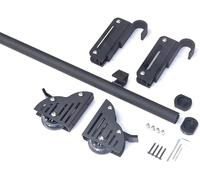 GHHVFEC Kit de riel para Escalera de Biblioteca con Ruedas de 3,3 pies y 26,2 pies con Rodillo Superior telescópico y Frenos