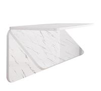 GHHVFEC Mesa de Madera Plegable compacta de Pared Que Ahorra Espacio, Ideal para Cocina, Comedor, lavandería, etc., con Soporte de Hierro, Ideal para Espacios pequeños (Blanco, 80 x 50 cm/