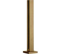 GHHVFEC Poste de barandilla Cuadrado de Vidrio Dorado de Primera Calidad para Paneles de 10/12 mm de Espesor, Sistema de balaustrada de Acero Inoxidable con herrajes (Poste Final de 85 cm/33,5") - E