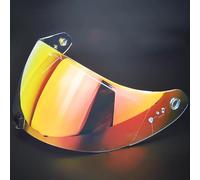 GHHVM Visera Casco de Motocicleta para Scorpion EXO-R420, Motor Lente de Motocicleta, Visera Tintada, Casco de Motocicleta Visera de Repuesto,Normal-F Aurora Red