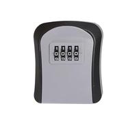 GHHZML Cajetin Llaves con Codigo Caja de Seguridad con Llave for Exteriores, código contraseña 4 dígitos, sin, for el hogar, Caja Almacenamiento Secreta plástico(Gray)