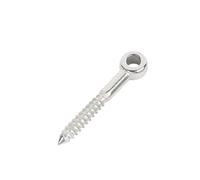 GHHZML Cancamos Metalicos Tornillos con forma de ojo de acero inoxidable 316 M4/M5/M6/M8/M10, terminales de madera, ganchos de ojal(M8X60,16pcs)