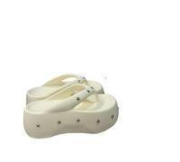GHHZML Chanclas Para Mujer Summer Wedge Platform Flip Flops Thick Soles High Heels Beach Shoes Slippers Outdoor Opened Toe(Color 2,37-38)