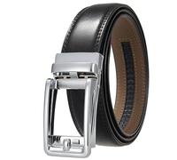 GHHZML Cinturón De Hombre Cinturón automático for hombre, cinturón ajustable con trinquete, de vestir for, for pantalones(120cm,Style 7)