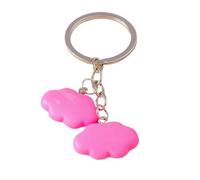 GHHZML Colgante Llavero Colorful Cute Resin White Cloud Keychains for Women Souvenir Handbag Pendants Summer Vacation Keyring DIY Jewelry(Style 265-7)