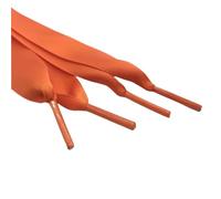 GHHZML Cordones Zapatos 1 par de cordones planos 2CM ancho, cinta raso, zapatos deportivos blancos for mujer, 110CM longitud(Orange)