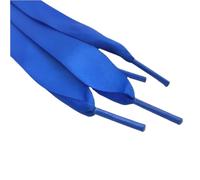 GHHZML Cordones Zapatos 1 par de cordones planos 2CM ancho, cinta raso, zapatos deportivos blancos for mujer, 110CM longitud(Blue)