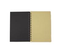 GHHZML Cuaderno Espiral Cuaderno de espiral papel, diario, cuaderno bocetos, libro dibujo simple(Black2)