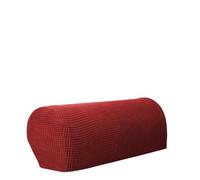 GHHZML Cubre Brazos Sofa 2PCS/Set Sofa Armrest Cover For Living Room Elastic Jacquard Armchair Couch Case Non Slip Slipcover Corner Decor para Sala de Estar(Wine Red)