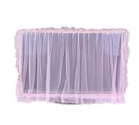 GHHZML Funda para TV A prueba de polvo televisión LCD Cubra el hilo la flor púrpura rosa 32 "36" 40 "46" 50 "55" 60 "65" pulgada televisor Protector pantalla montado en pared Cubrir(Pink 32to37inch)