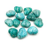 GHHZML Piedra Decorativa para Acuario 2 uds Piedra corazón Verde Cristales de Cuarzo energía curativa Palmstone DIY decoración del jardín la habitación hogar