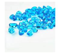 GHHZML Piedra Decorativa para Acuario Guijarros de Vidrio Transparente for pecera, guijarros Colores, Accesorios for Acuario, decoración del hogar, 100/200/500g(Blue3,200g)