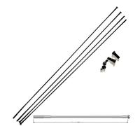 GHHZML Radio De Bicicleta 4 unids/Lote Pillar TB2015 Radio de Bicicleta FG14 2,0mm 0,0166 g/mm tracción Recta Triple conificado Acero Inoxidable Negro 250-306mm tetina aleación(295mm)