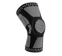 GHHZML Rodillera Deportiva 1 par de Rodilleras Deportivas Primavera, Almohadillas Protectoras Silicona, for Correr, Baloncesto, fútbol, protección Rodilla(Black,XL)