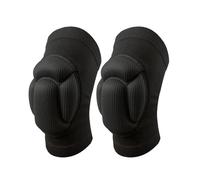 GHHZML Rodillera Deportiva Rodilleras de Esponja Gruesas Antideslizantes, Protector Rodilla for colisión, Ropa Protección Deportiva for Baile, esquí, 1 par(1 Pair-Black)