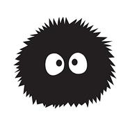 Ghibli Laputa Spirited Away Dust Bunnie - Adhesivo para portátil y ventana de coche