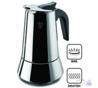 Cafetera Moka Steelexpress De Inducción de Acero Inoxidable De 2A 10 Tazas ABERT