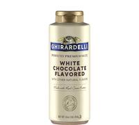 Ghirardelli Botella exprimible de salsa con sabor a chocolate blanco, salsa con sabor a chocolate blanco, 16 onzas