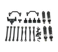 GHJ567RE Bastidor de suspensión de Varilla Servo Varilla de suspensión del Asiento Adecuado for For WPL Modelo C64 C74-1 JA11 RC Car(Black)