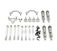 GHJ567RE Bastidor de suspensión de Varilla Servo Varilla de suspensión del Asiento Adecuado for For WPL Modelo C64 C74-1 JA11 RC Car(Silver)