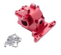 GHJ567RE Caja de Cambios con mamparo Delantero y Trasero de Metal, Carcasa del diferencial, Caja de Cambios 76044 - Piezas de actualización for Coche RC for traxxas for latrax for Teton 1/18(Red)