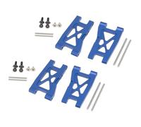 GHJ567RE Juego de 4 Brazos de suspensión Delanteros y Traseros de Metal for traxxas for latrax for Teton 1/18, Piezas de actualización for Coche RC(Blue)