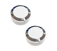GHJ567RE Perilla de Control del Temporizador de la Secadora WE01X24552 de Repuesto Compatible con for GE for General Electric AP6026722, 4396547, PS11736611(White Silver 2Pcs)